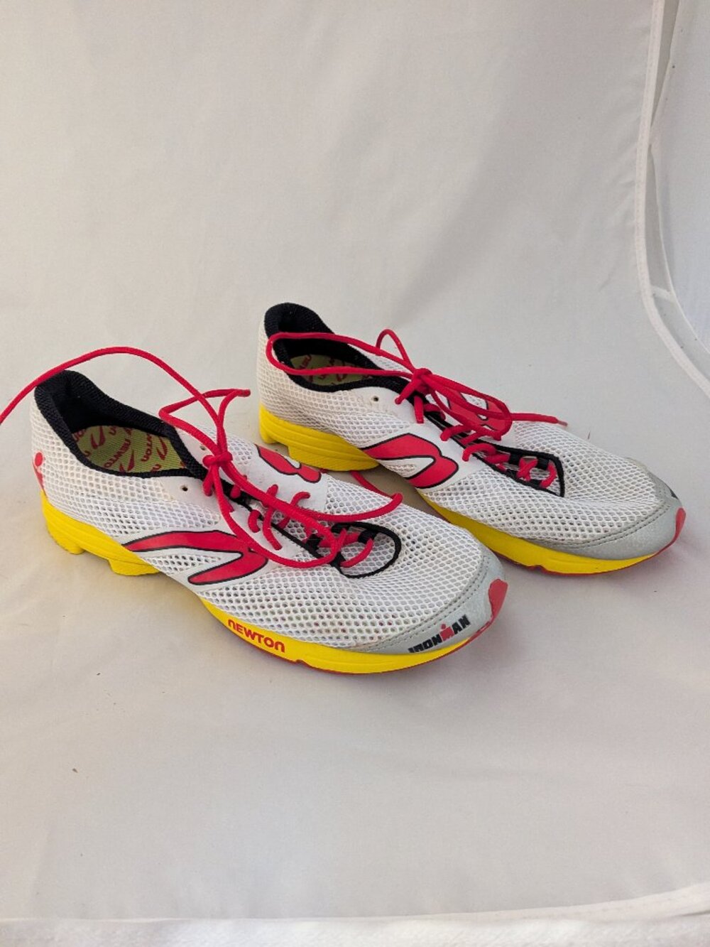 Newton Ironman Men's Running Shoes White red Yellow US 9.5